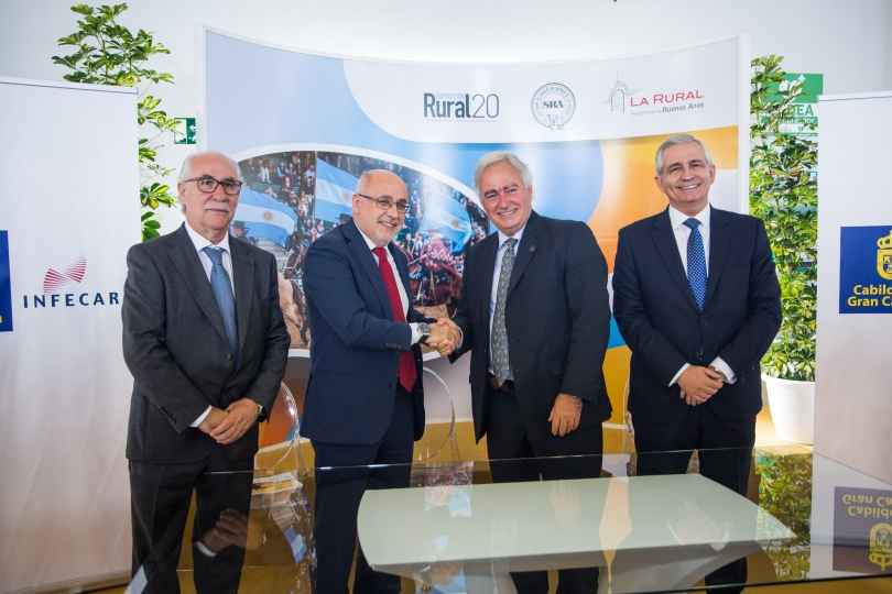 Portada de La Rural y la Institución Ferial de Canarias (INFECAR) firmaron un convenio de colaboración bilateral