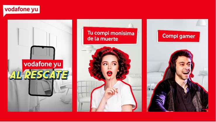 Portada de Campaña "Yu al Rescate" de Sra. Rushmore para Vodafone yu
