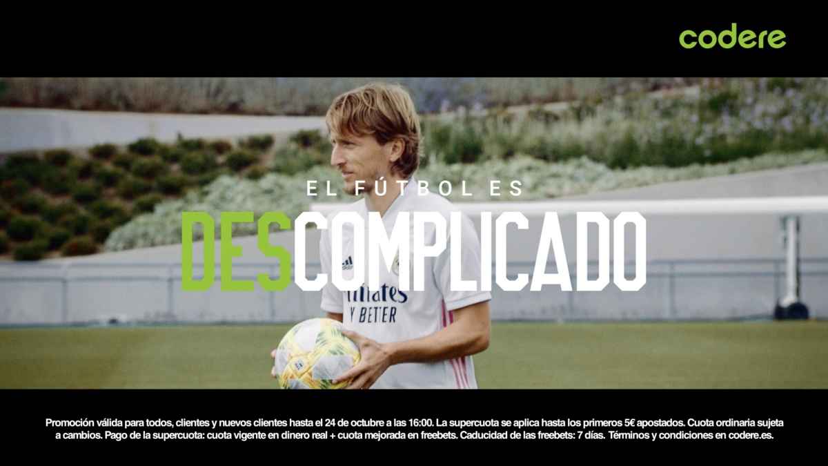 Portada de El Real Madrid protagoniza los dos nuevos spots de la campaña “El fútbol es descomplicado. Como Codere”