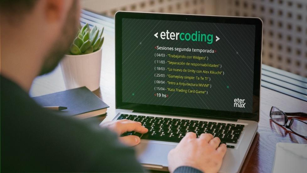 Portada de etermax da inicio a la nueva temporada de etercoding con Unity como eje conductor
