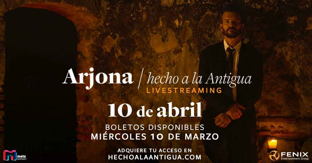 Portada de Fenix Entertainment Group anunció el primer live streaming de Ricardo Arjona
