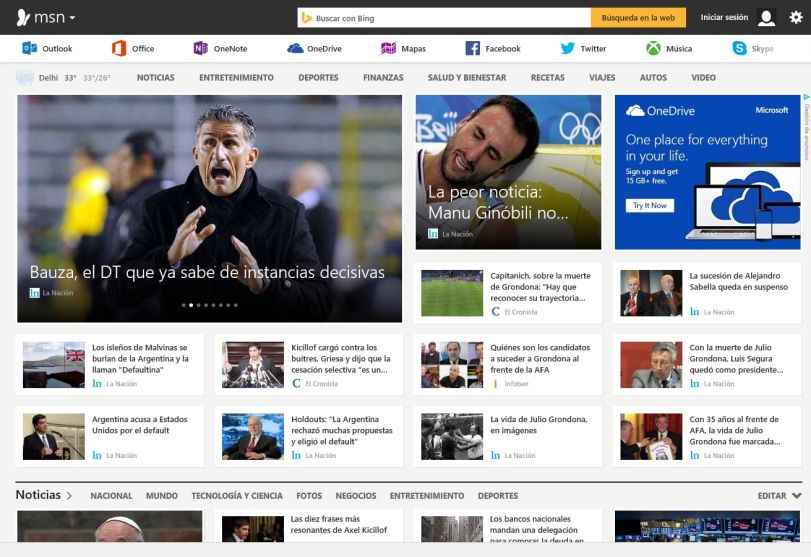 Portada de Microsoft presenta su nuevo MSN en Argentina