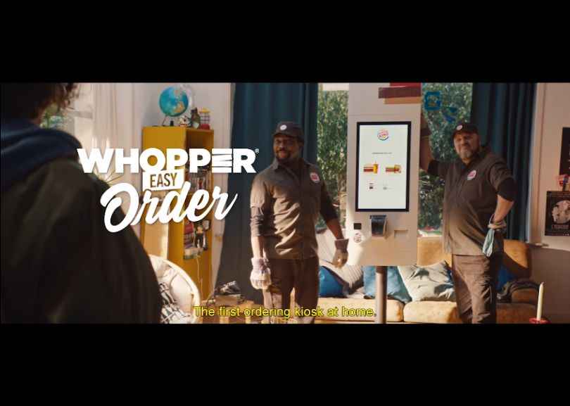 Portada de "Whopper Easy Order", lo nuevo de Buzzman para Burger King Bélgica