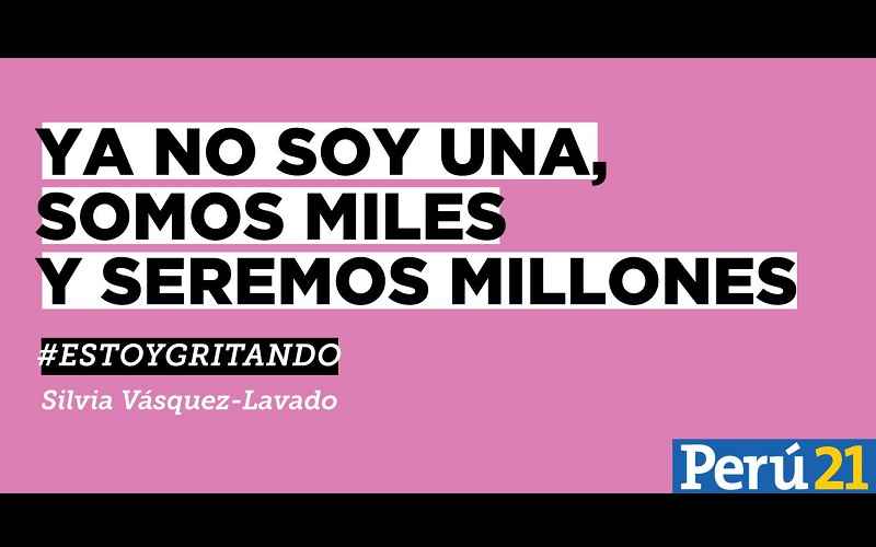 Portada de Diario Perú21 presenta AUNQUE NO ME ESCUCHES #ESTOYGRITANDO creada por McCann Lima