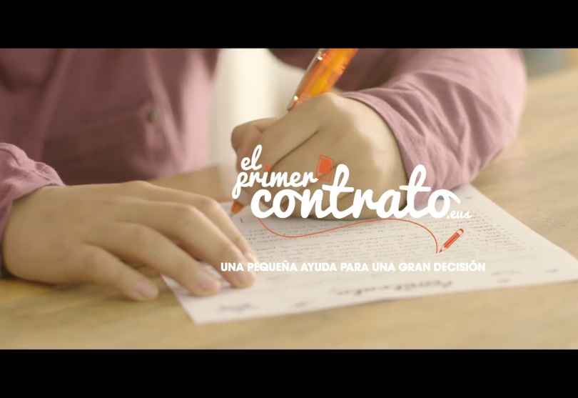 Portada de #ELPRIMERCONTRATO, campaña de Dimensión para Euskaltel