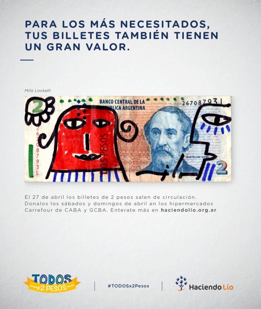 Portada de #TODOSx2PESOS, la campaña de Rapp Argentina y Feedback PR para Haciendo Lío