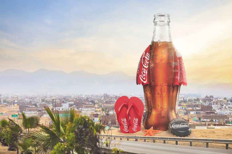 Portada de “Panel de verano” y “Habla retornable”, de McCann Lima para Coca-Cola 