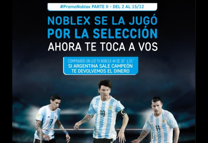 Portada de Noblex se juega al Mundial con una nueva promo