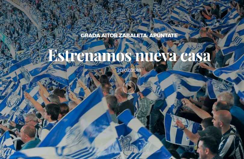 Portada de El Real Sociedad celebra su nuevo estadio con su campaña "Sin los que lo dan todo, no tendríamos nada", creada por Dimensión