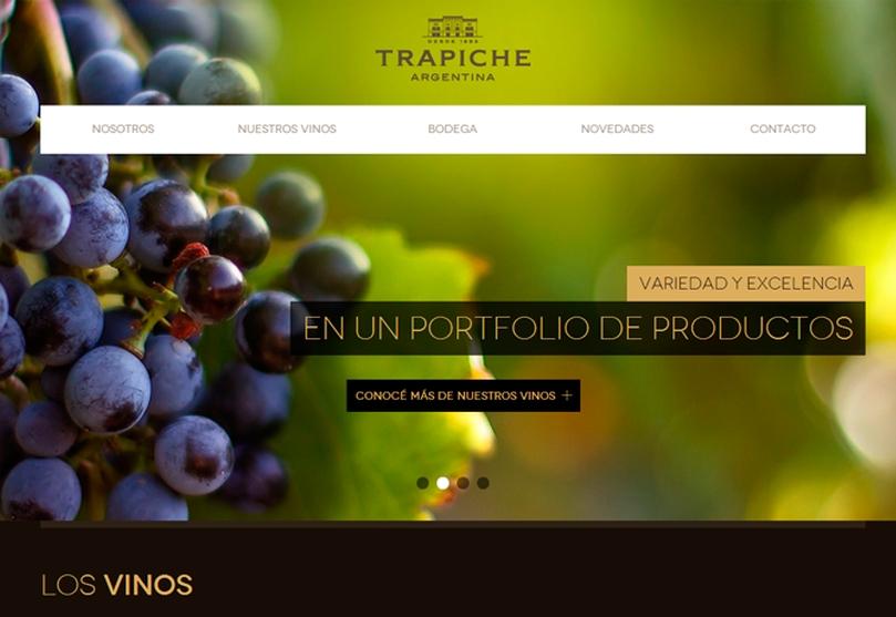Portada de iCrossing creó el nuevo website de Trapiche