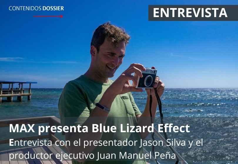 Portada de MAX presenta Blue Lizard Effect: entrevista con el presentador Jason Silva y el productor ejecutivo Juan Manuel Peña