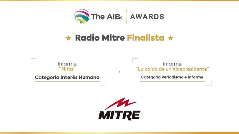 Portada de Radio Mitre finalista en los Premios AIBs de Londres