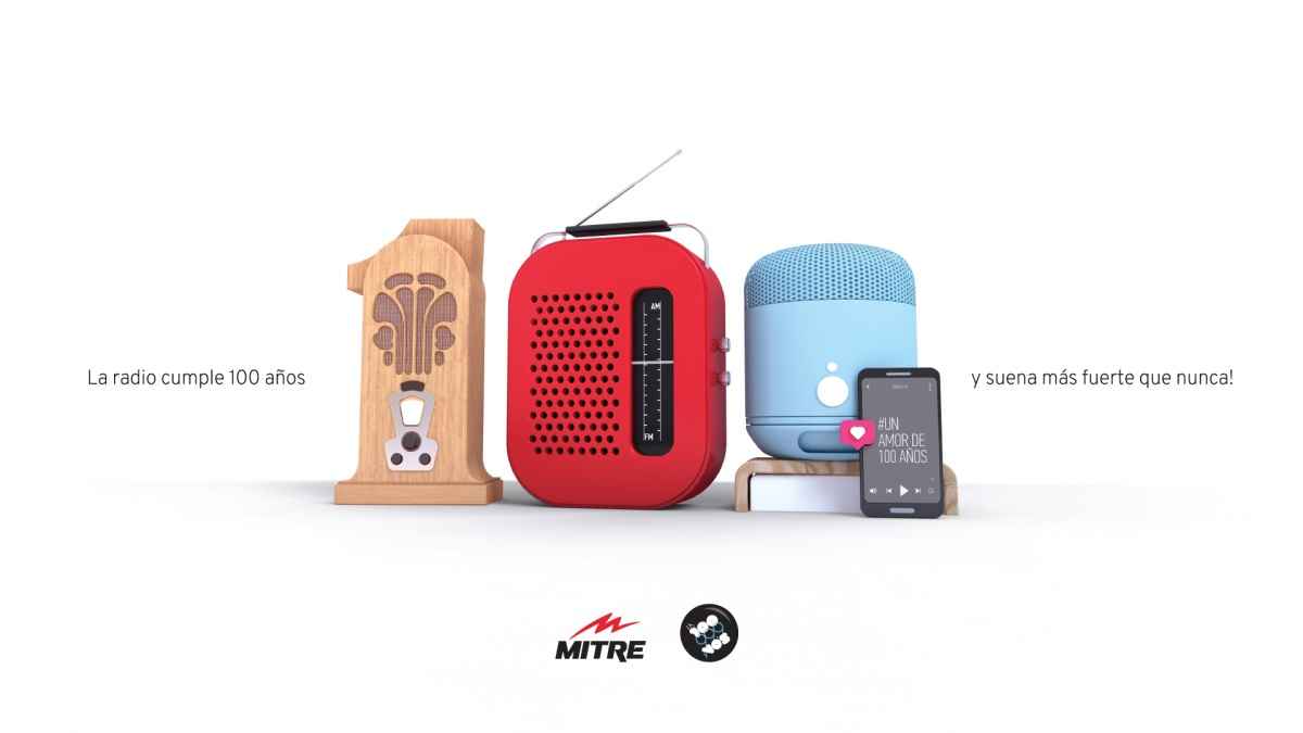 Portada de Radio Mitre y La 100 celebran los 100 años de radio