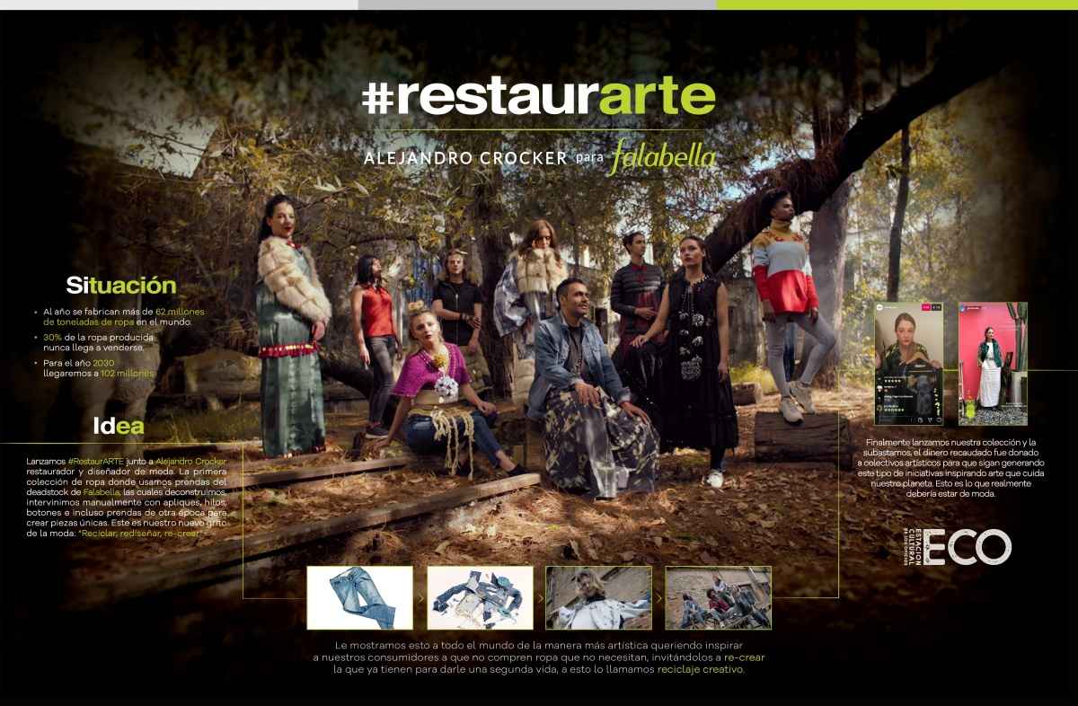 Portada de Leo Burnett, Falabella y Alejandro Crocker crean RestaurARTE, la primera colección de reciclaje creativo en Colombia