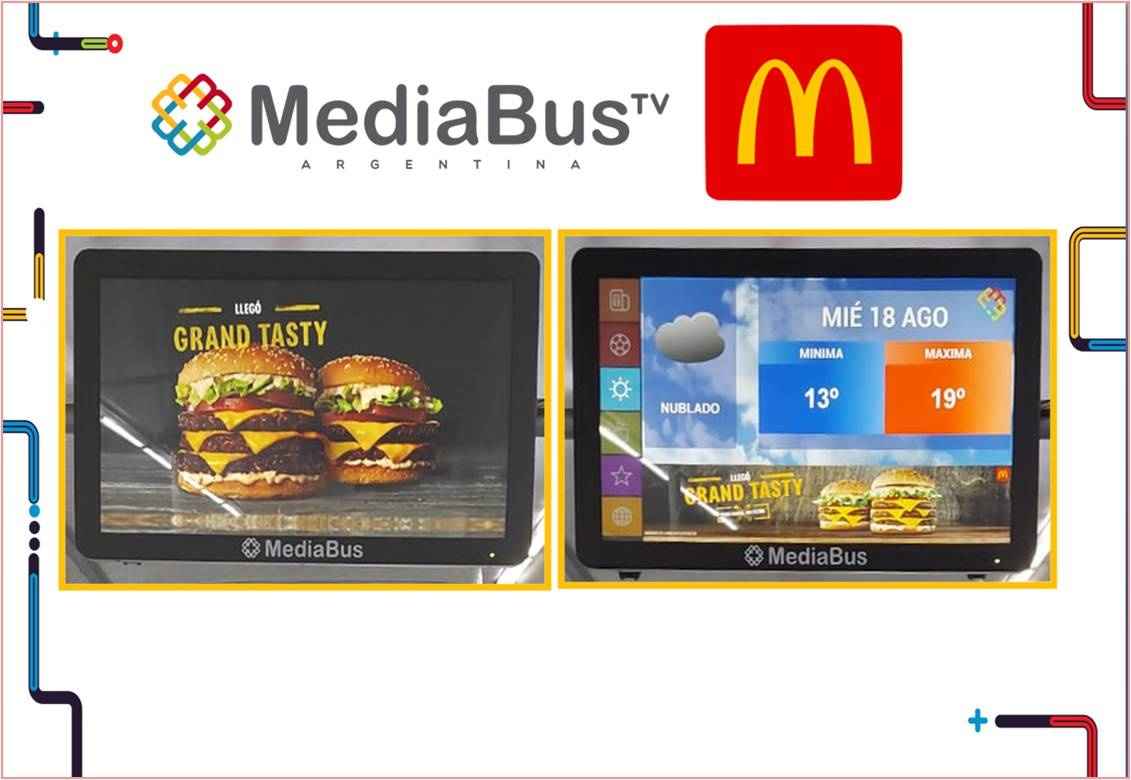Portada de La campaña de McDonald's en MediaBusTV 