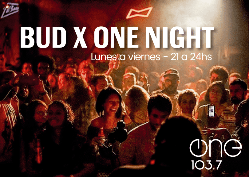 Portada de BudX One Night, nuevo programa en One 103.7 presentado por Budweiser