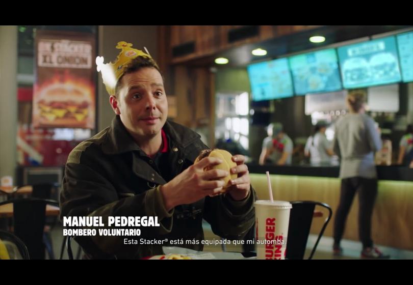 Portada de Burger King presenta “Bomberos”, su nueva campaña para BK Stacker, creada por DAVID