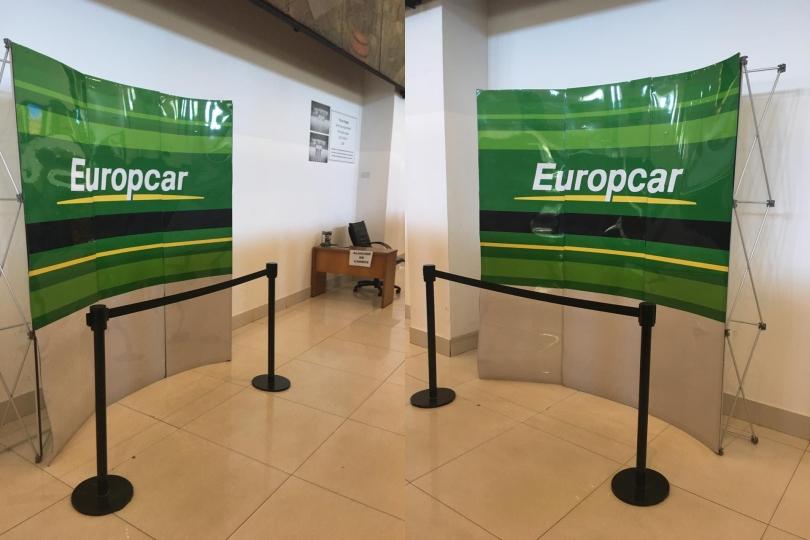 Portada de Europcar está presente en la terminal Quinquela Martín