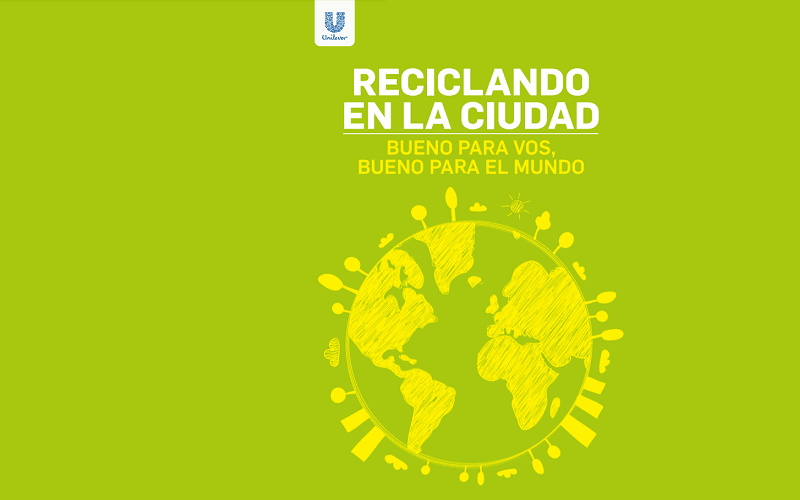 Portada de #ReciclandoEnLaCiudad, una campaña de Unilever y el Gobierno de la Ciudad para promover el reciclaje