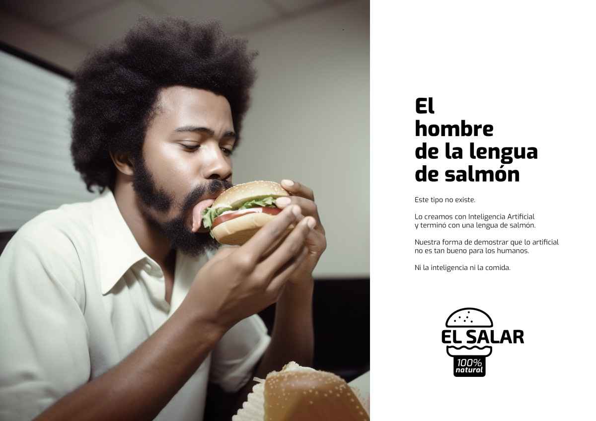 Portada de Hamburguesas El Salar lanza la primera campaña publicitaria creada con Inteligencia Artificial para rechazar lo artificial en Bolivia
